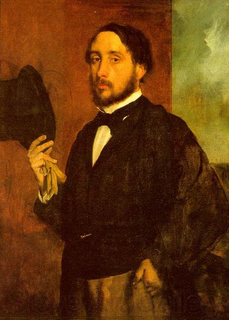 Edgar Degas Self Portrait_h Norge oil painting art